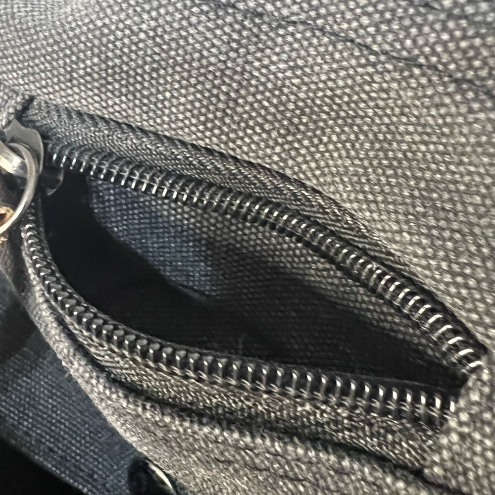 OU LI LAI Casual Charcial Gray Stone Wash Canvas Bag with Adj Shoulder Strap - Picture 9 of 13